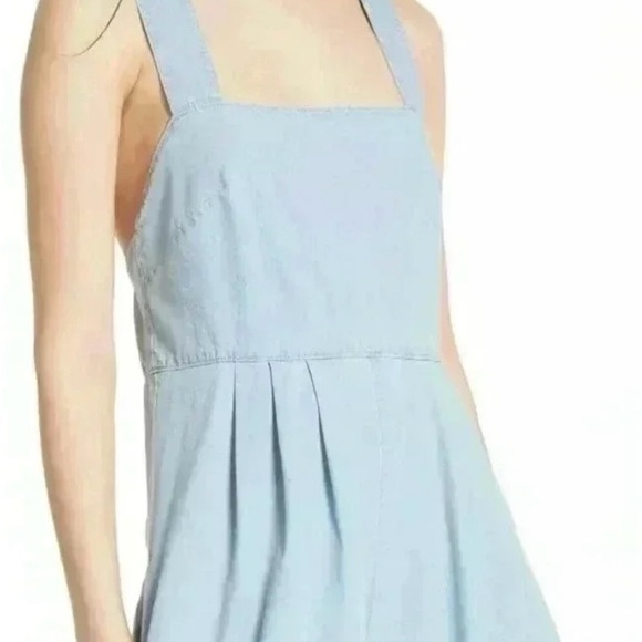 Free People Fara Chambray Jumpsuit, Size 8 - Picture 3 of 8